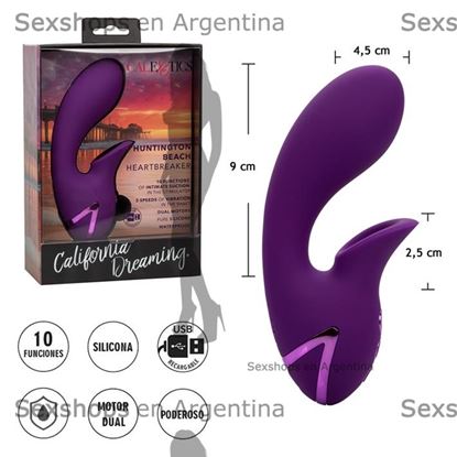 Estimulador con succionador de clitoris y vibrador